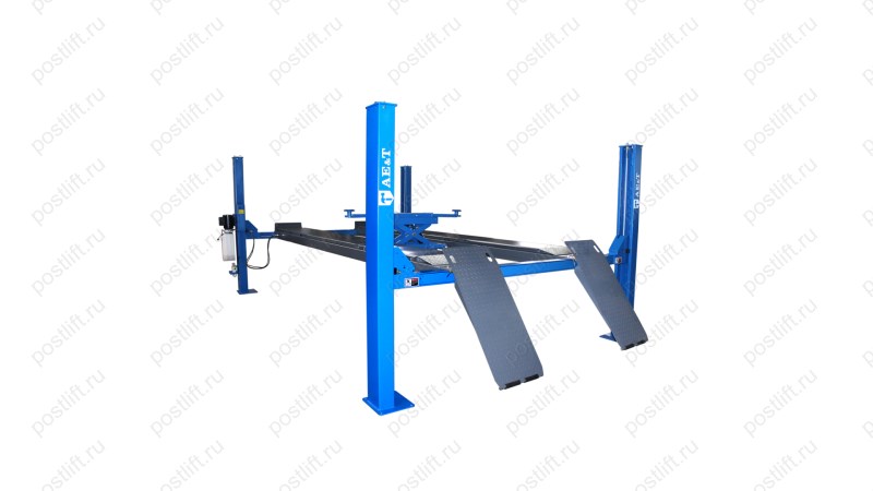  Автомобильный четырехстоечный подъемник  F4.5D-4 AE&T (380B) для сход-развала (0)