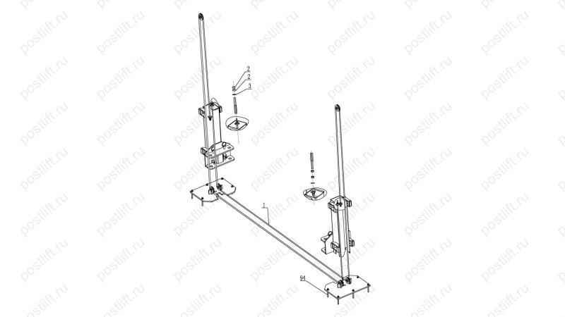  Двухстоечный подъемник EVERLIFT EE-6254 (0)