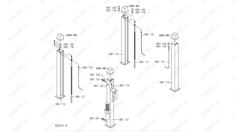  Четырехстоечный подъемник Hofmann Quattrolift 4000S (0)