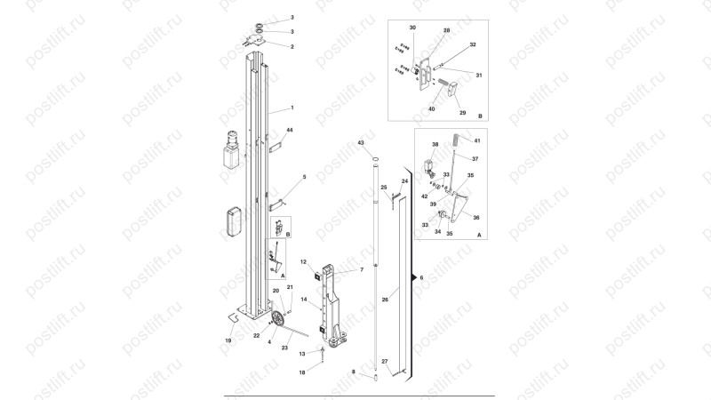  Подъемник двухстоечный Ravaglioli KPH 373 W3K (0)