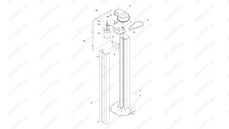  Двухстоечный подъемник Ravaglioli KPN 250 LIKA (0)