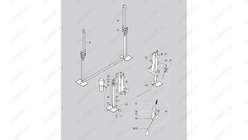  Электрогидравлический двух стоечный подъемник NORDBERG N4120A-4T (0)