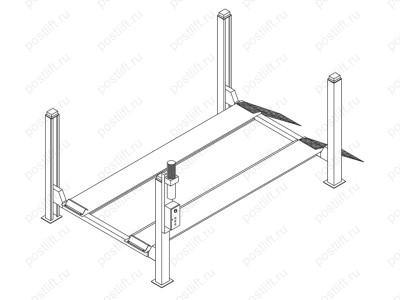 Подъёмник четырёхстоечный OMA-Werther 450-3D (OMA526L5)