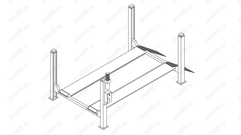  Подъёмник четырёхстоечный Werther 450-3D (OMA526L5) (0)