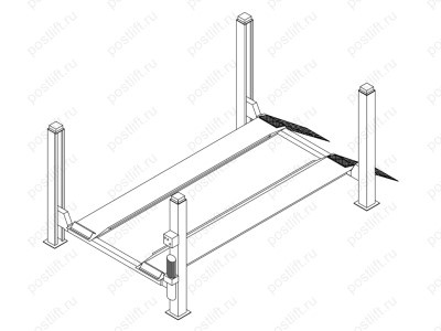 Четырёхстоечный подъёмник Werther 436 (OMA 520)