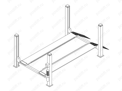 Четырёхстоечный подъёмник Werther 436 (OMA 521)