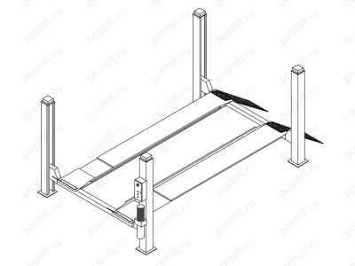 Подъемник четырехстоечный OMA 522