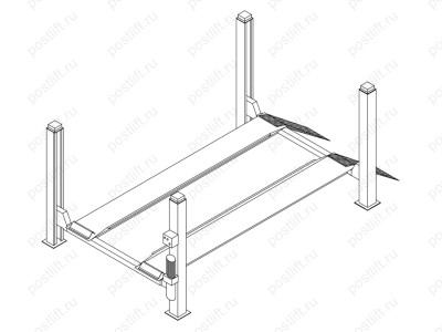 Четырехстоечный подъемник OMA 523
