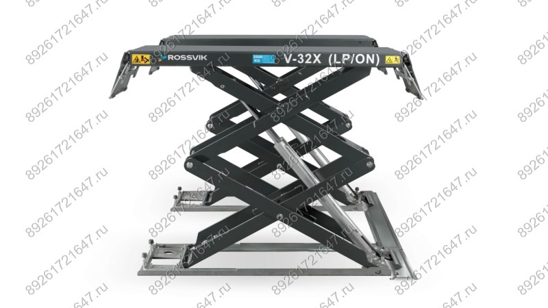  Автоподъемник ножничный ROSSVIK PRO V-32X (LP/ON) напольный г/п 3.2т, 380В RAL7040 Цвет серый (1)