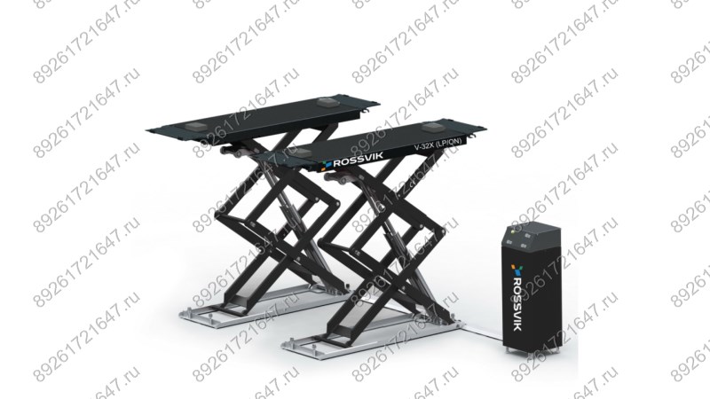  Автоподъемник ножничный ROSSVIK PRO V-32X (LP/ON) напольный г/п 3.2т, 380В RAL7040 Цвет серый (0)