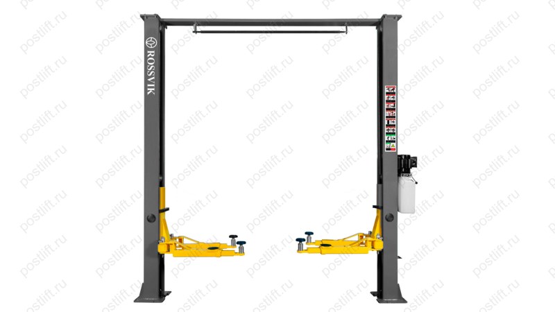  Автоподъемник двухстоечный ROSSVIK V2-4L г/п 4.0т, 380В, с верхней синхронизацией. Цвет серый. (0)