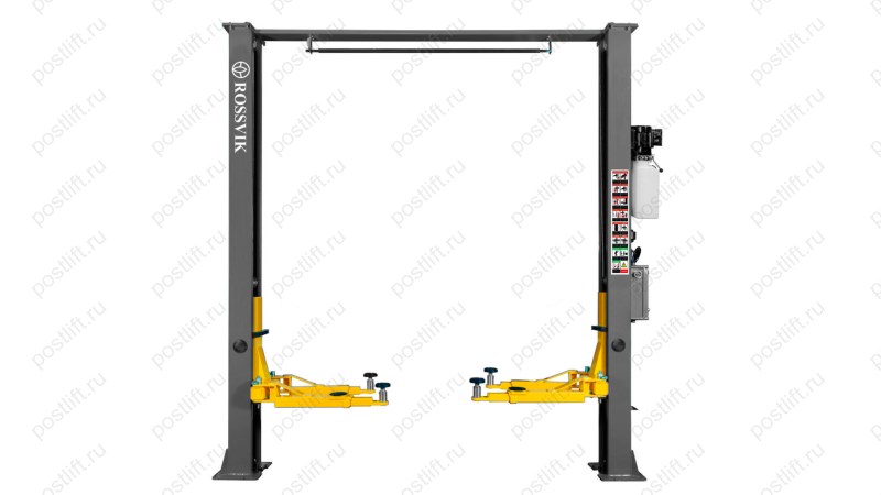  Автоподъемник двухстоечный ROSSVIK V2-4LB г/п 4.0т, 380В, с верхней синхронизацией. Цвет серый. (0)