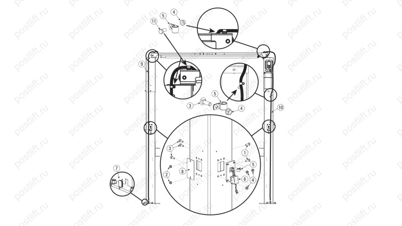  Подъёмник 2-х стоечный ROTARY LIFT SPOA3TE 600Series (0)