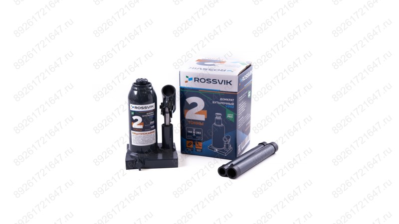 Домкрат бутылочный ROSSVIK PRO V002, г/п 2,0т (0)