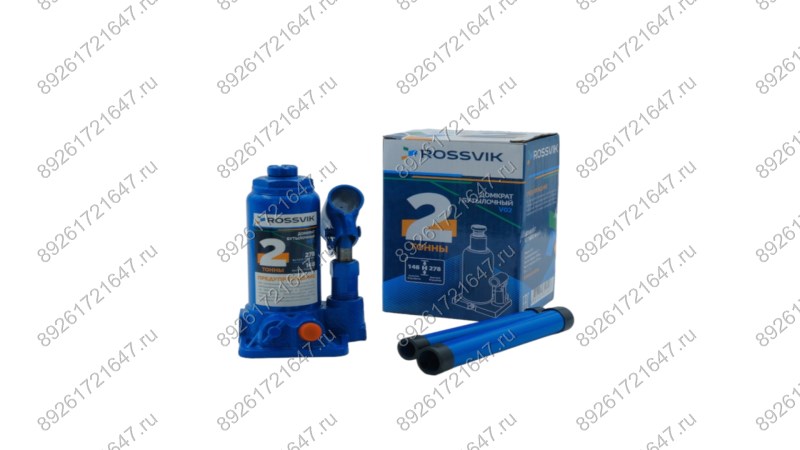  Домкрат бутылочный ROSSVIK V02, г/п 2,0т (0)