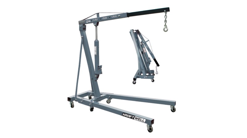  KraftWell KRWC2 Кран складной г/п 2000 кг. двухтактный (0)