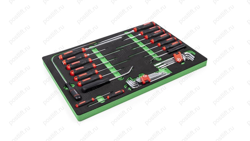  Ложемент отвертки, шестигранные ключи и ключи TORX. 35 предметов TSC-35 (0)
