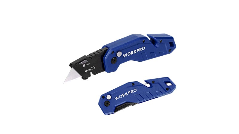  Нож универсальный складной со сменным лезвием WP211008 WORKPRO (1)