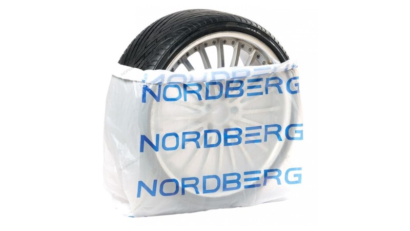  Пакеты для шин ПНД 110х110см 15мкм белый с логотипом NORDBERG (100 шт) NTSB1115W (0)