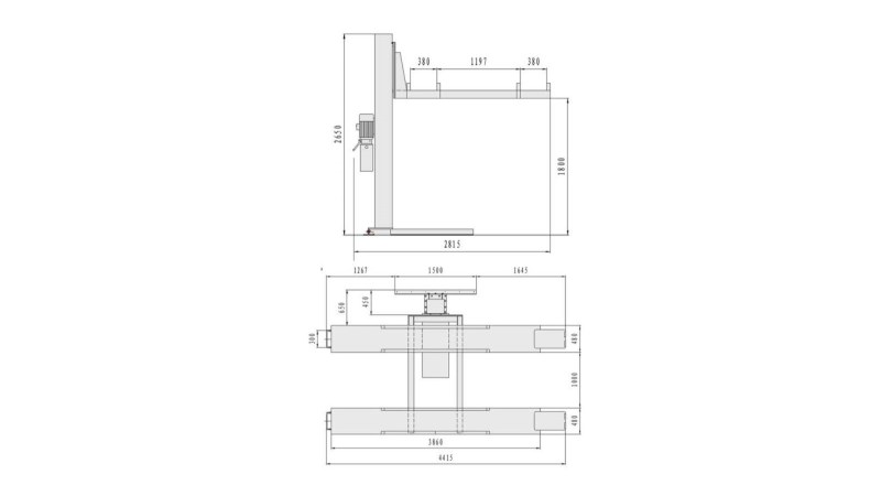  KraftWell KRWF2.5L Парковка одностоечная, г/п 2000 кг. (1)