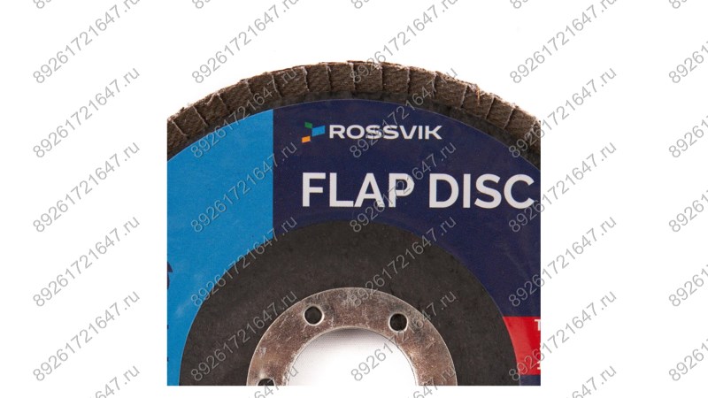  Круг шлифовальный лепестковый ROSSVIK 115*22мм 120 Grit. Тип29, Zr, 80м/с, 12250об/мин (1)