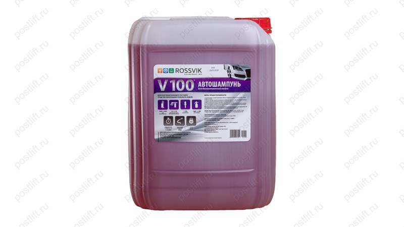  Автошампунь для бесконтактной мойки Rossvik V-100, 10л (12кг) (0)