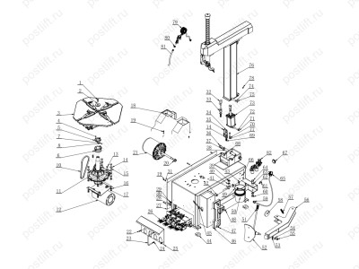 Шиномонтажный станок автомат KraftWell LC885