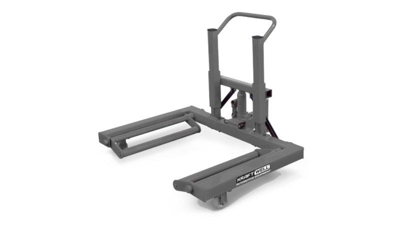  KraftWell KRW-WD10 Тележка гидравлическая г/п 1000 кг. для снятия колес грузовых автомобилей. (1)