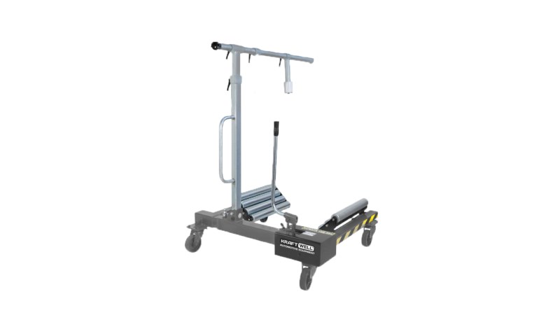  KraftWell KRW-WD15 Тележка гидравлическая г/п 1500 кг. для снятия колес грузовых автомобилей и сельхозтехники. (0)