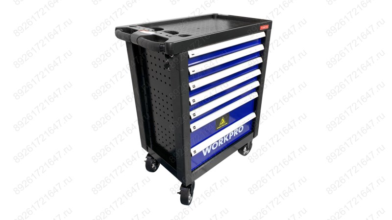  Тележка инструментальная 7 ящиков с 9 ложементами WP285002B WORKPRO (0)