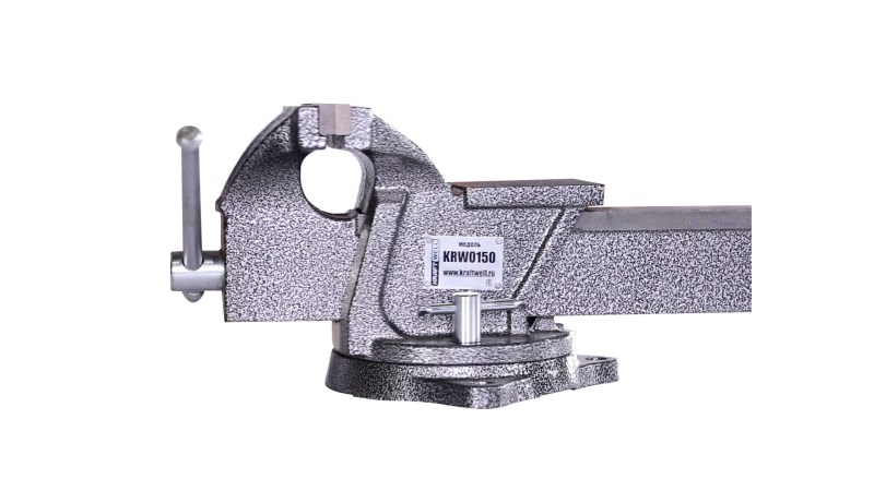  KraftWell KRW0150 Тиски слесарные вращающиеся 150 мм (0)