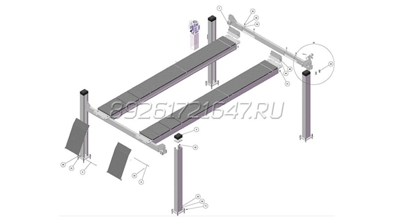  Шкив чугунный двухручейковый на подъёмник TST 455A TROMMELBERG (0)