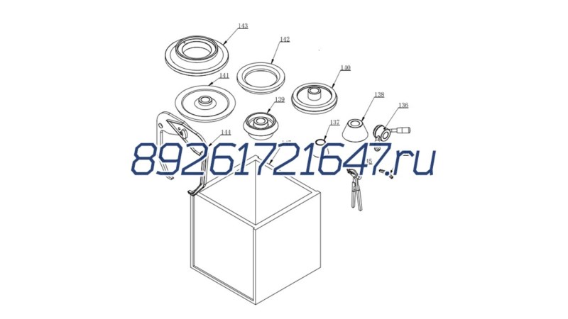  Прижимная гайка в сборе для CB1448 ст. артикул B-K.03.00_1448 (0)