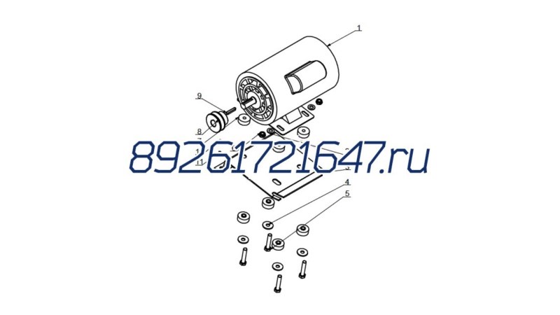  Шкив электродвигателя ШМС T-J.00.08B для 1850, 1885IT (0)
