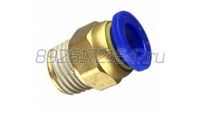  Фитинг быстросъемный прямой с наружной резьбой PC 8-01 (R1/8) 5002065 (0)