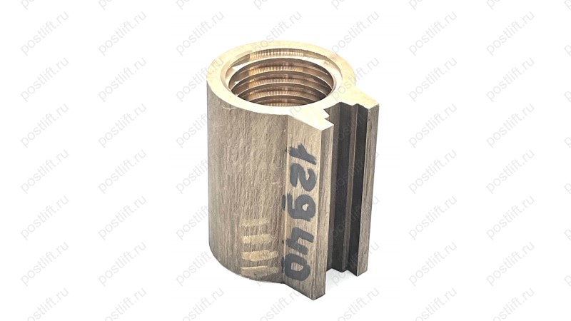  Гайка страхующая для подъёмника RAV KPN 306 TR 40х5, H=70 бронза левая (1)