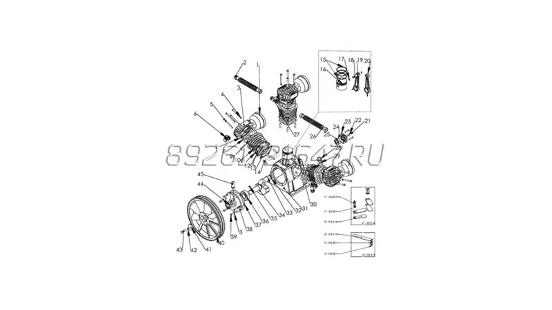  Прокладка картер-цилиндр (цилиндра нижняя) LB50, LB75 (21153003) (0)