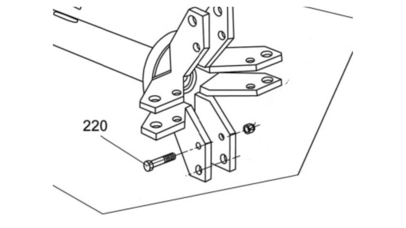  KraftWell KRW26-S220 Болт (1)