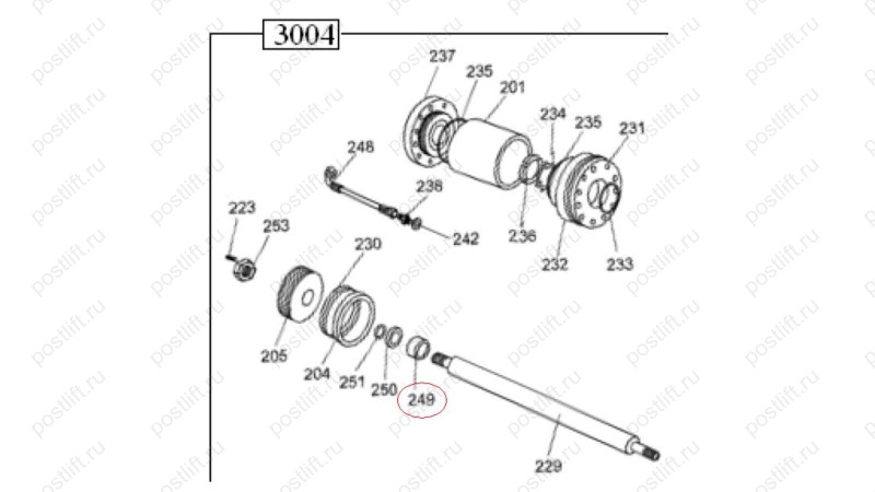  MT-296/249 Направляющая 140 мм (0)