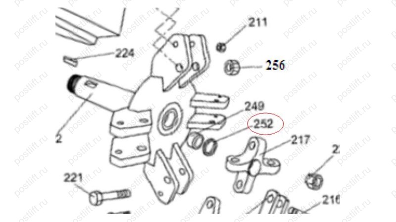  MT-296/252 Масляное уплотнение UNP40*50*6 (0)