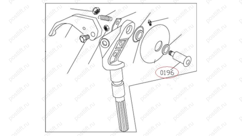  MT-298/0196 Болт крепления монтажного диска (0)