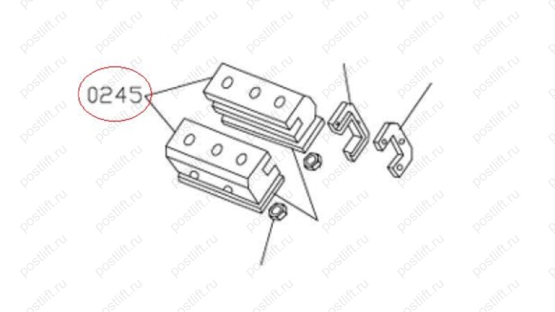  MT-298/0245 Салазка каретки (0)