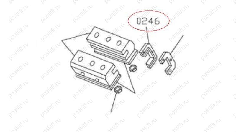  MT-298/0246 Скоба салазки IN (0)