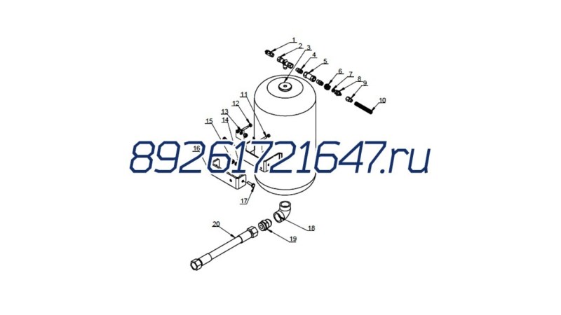  Болт M8X25 (0)