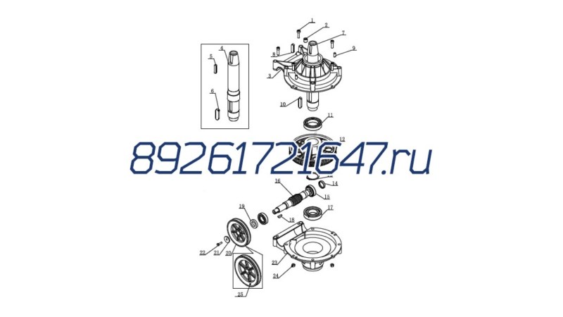  Верхняя крышка коробки передач для 1850 ст.артикул *610_1850_1885IT (0)