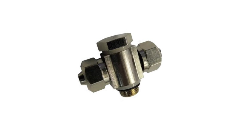  Фитинг двойной (на цилиндр зажима 526U) 6000010 HINGE  TEE Ф6 R1/8 (0)