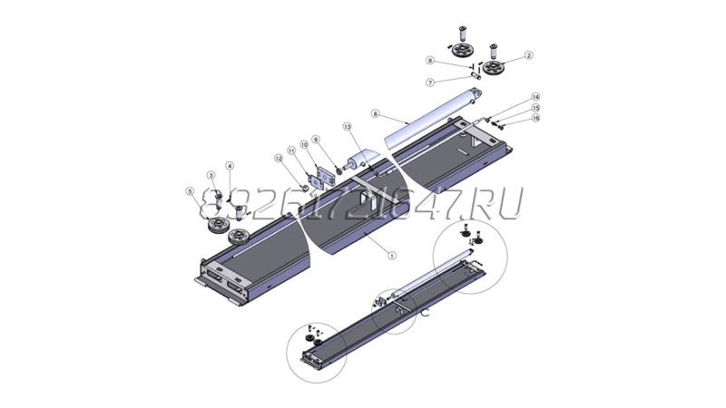  Шкив для подъёмника 4-х стоечного TROMMELBERG TST 440А, 455A, 1 ручейковый (0)