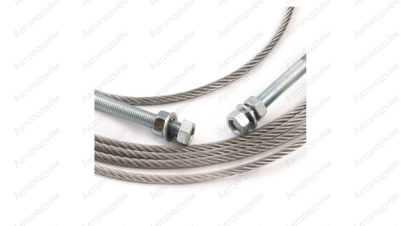  Трос синхронизации 8×8750 Т4, T4H, T4B (Steel Rope 8750) - запчасть на подъемник автомобильный гидравлический двухстоечный ROSSVIK. (1)