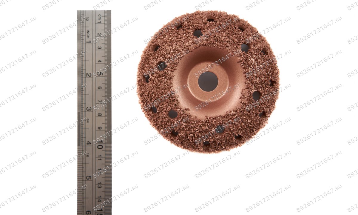  NS05-7018 Полусфера шероховальная, Ø102x38мм, AH 14мм, 18 Grit (1)