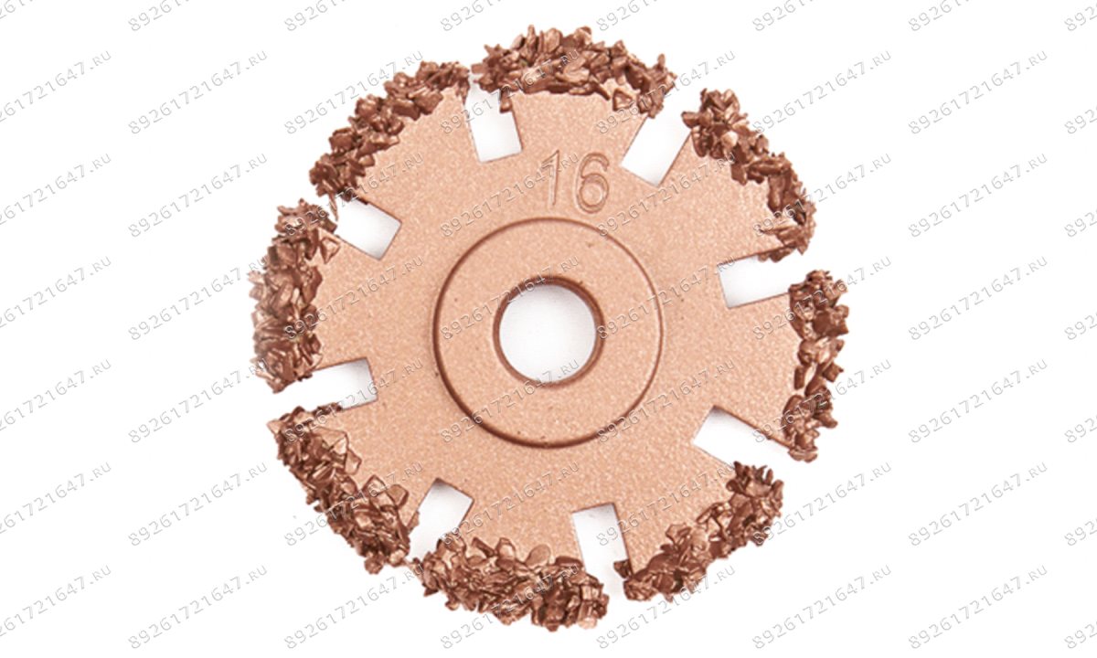  NS05-2016-RF Диск шероховальный, Ø50x3мм, AH 3/8\'\'-24 thread, 16 Grit (1)